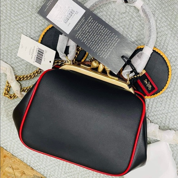 🎀Coach NWT Disney Mickey Mouse X Keith Haring Kisslock Bag - Picture 4 of 16